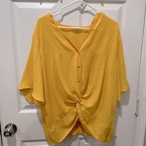 Yellow Blouse Top